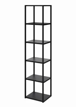 Regał metalowy STEEL BOX 177x40x30/34 na książki i segregatory LOFT
