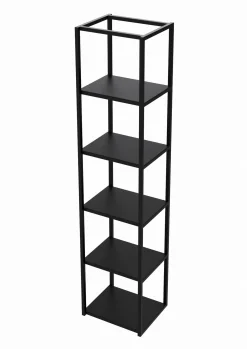 Regał metalowy STEEL BOX 177x40x30/34 na książki i segregatory LOFT