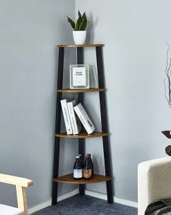 Regał Na Książki Narożny Półka Loft Industrialny Rustykalny