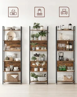 Regał na Książki Półka Loft Industrialny Rustykalny Do Pokoju Salonu