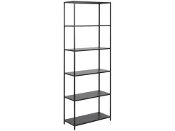 Regał Newcastle 69 cm z półkami czarny
