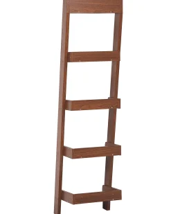 Regał 5 półek 166x45 cm ciemne drewno
