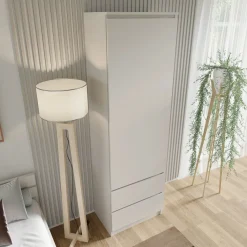 Regał pełny MAJA 60 cm 1D2S kaszmir 2 szuflady półki drzwi