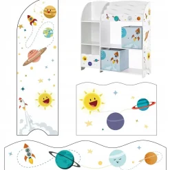 Regał półka do pokoju dziecięcego 93x30x100 organizer