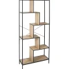 REGAŁ Rack L w stylu loft METALOWY i PŁYTA MDF w okleinie