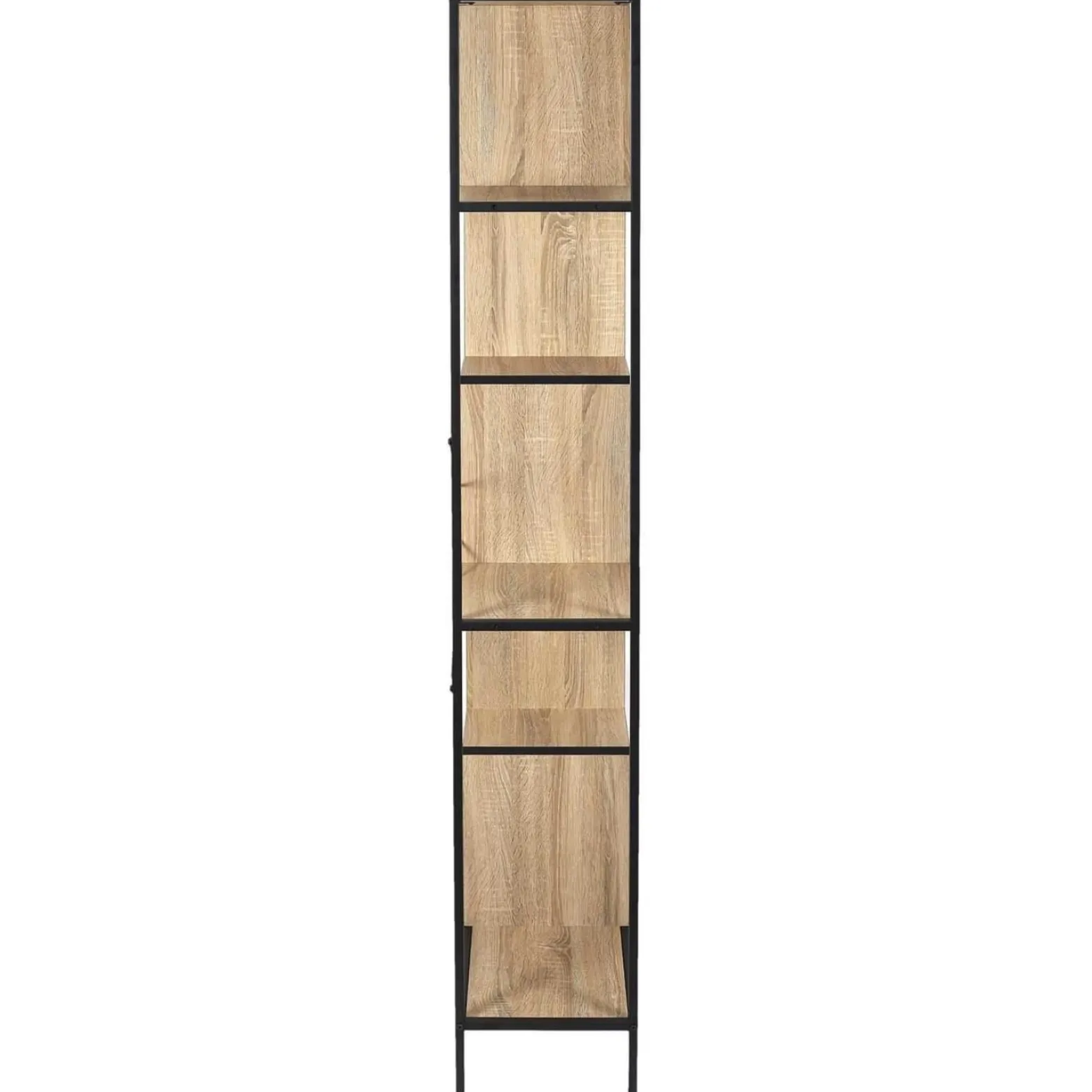 REGAŁ Rack L w stylu loft METALOWY i PŁYTA MDF w okleinie