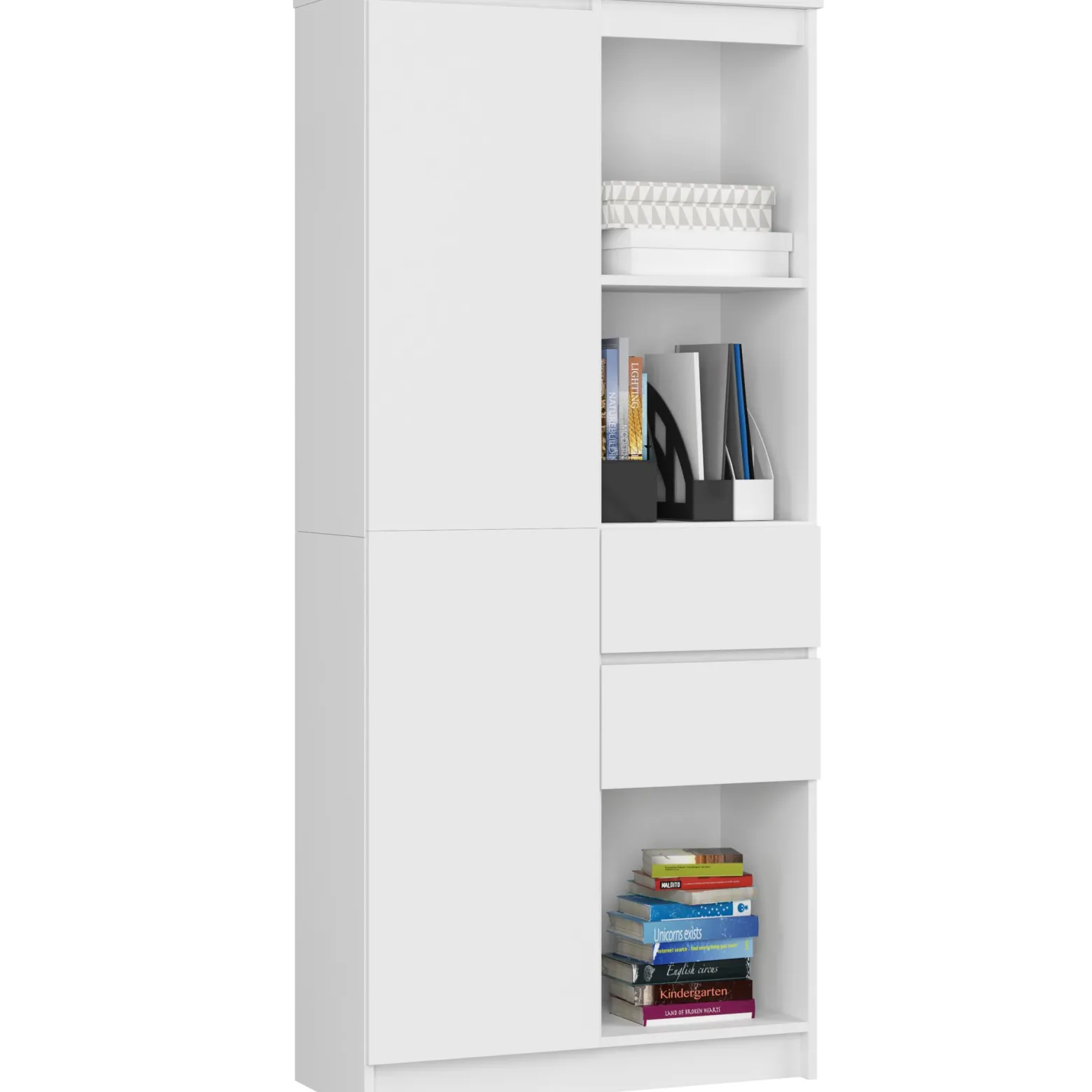 Regał R15 Biały 80x35x180 cm