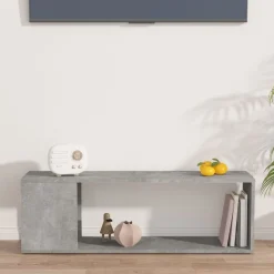 Regał Rtv Szary Mat Nowoczesny Salon 100x24x32cm