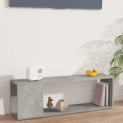 Regał Rtv Szary Mat Nowoczesny Salon 100x24x32cm