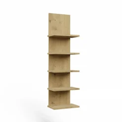 Regał Wiszący Topeshop R5P 5 Półek Na Książki Do Salonu dąb Artisan