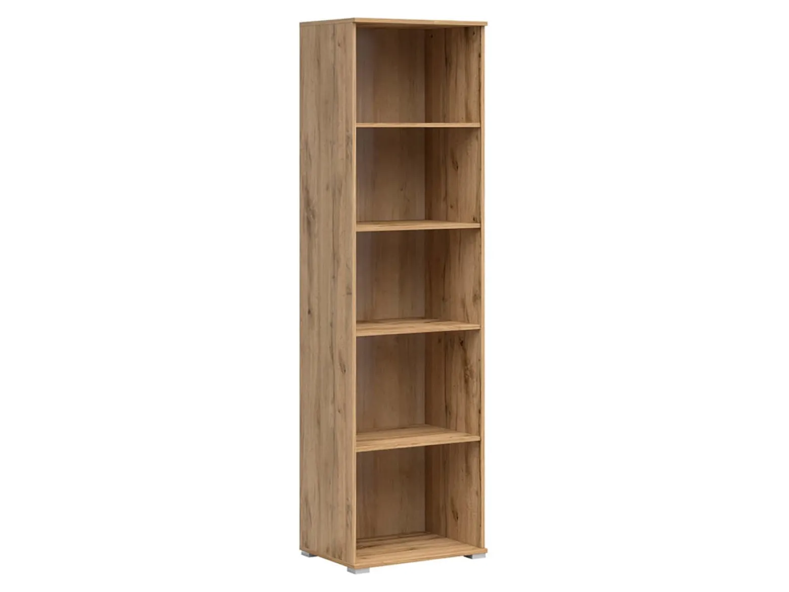 Regał Zele 56 cm z 4 półkami dąb wotan