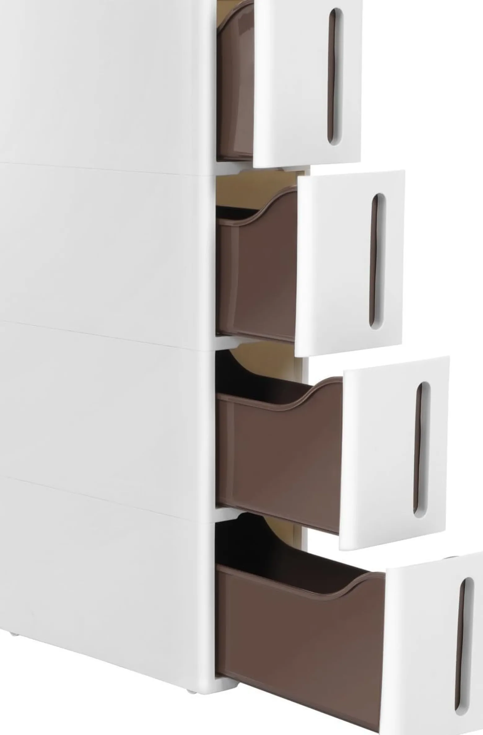 Regał z kółkami 45x83x17 cm wąski słupek szafka KFR08WT
