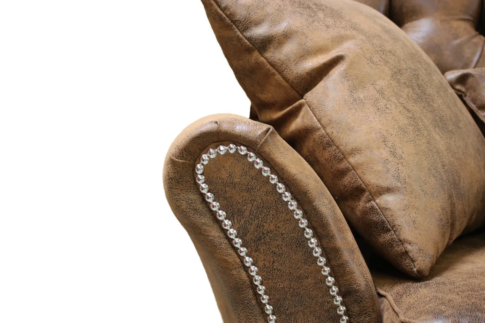 Ropez Chesterfield Jersey sofa 2os. pikowana zamsz brązowy