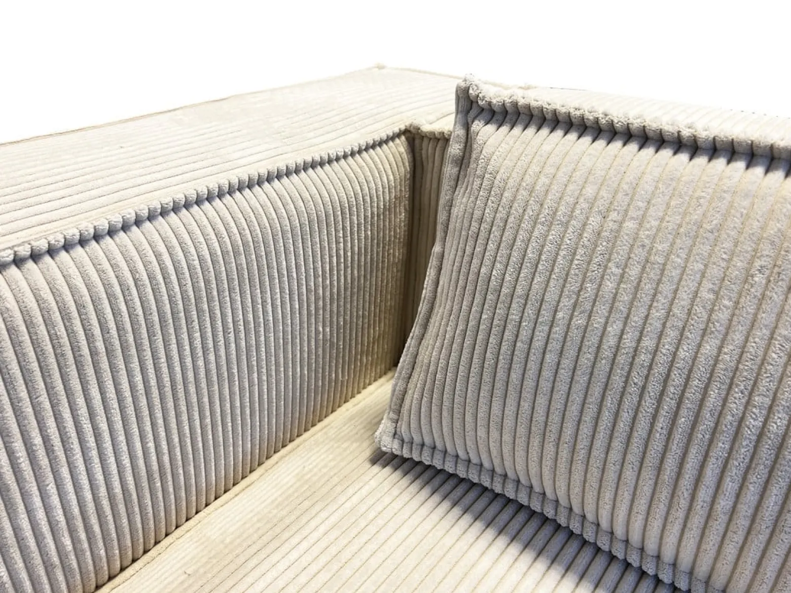 Ropez Cloe sofa 3 osobowa bez funkcji tkanina sztruks beż