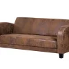 Ropez Antis Sofa 3 osobowa zamsz brązowy Gobi 03