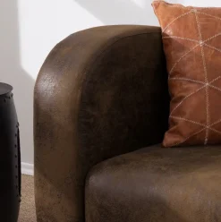 Ropez Antis Sofa 3 osobowa zamsz brązowy Gobi 03