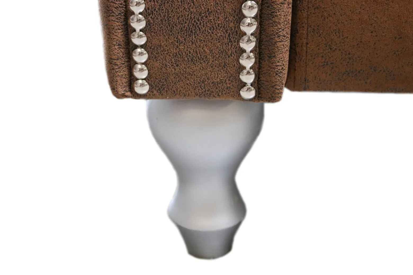 Ropez Chesterfield Jersey sofa 2os. pikowana zamsz brązowy
