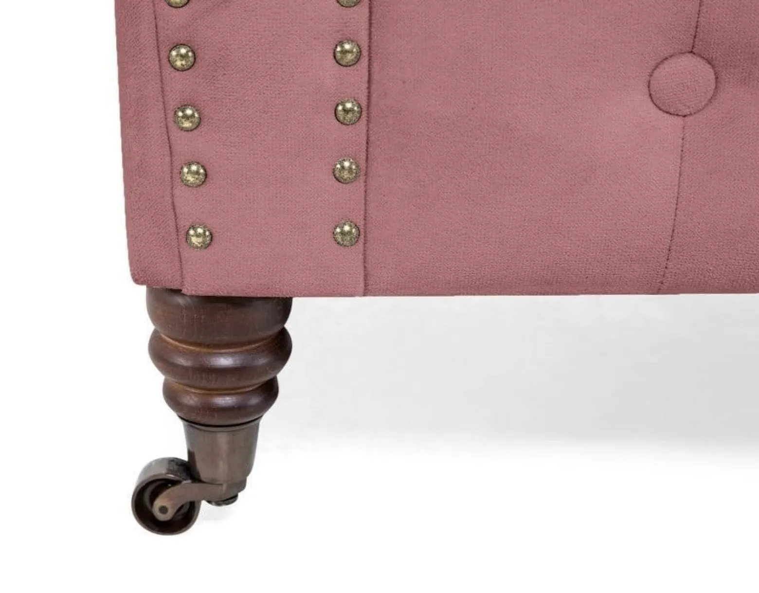 Ropez Chesterfield Oxford sofa 2os. pikowana welur wrzosowy