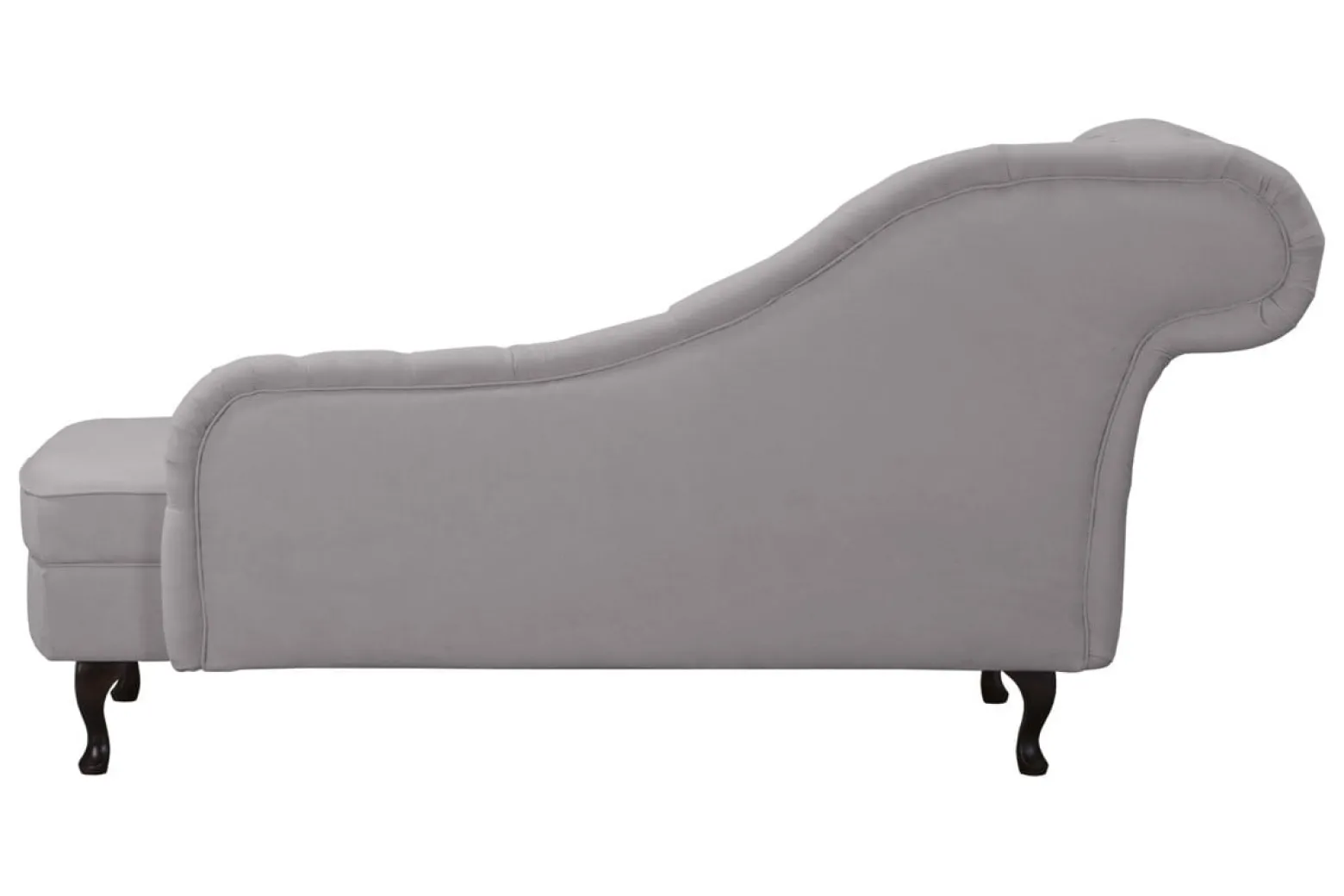 Ropez Chesterfield Pako szezlong lewy mikrofibra szary