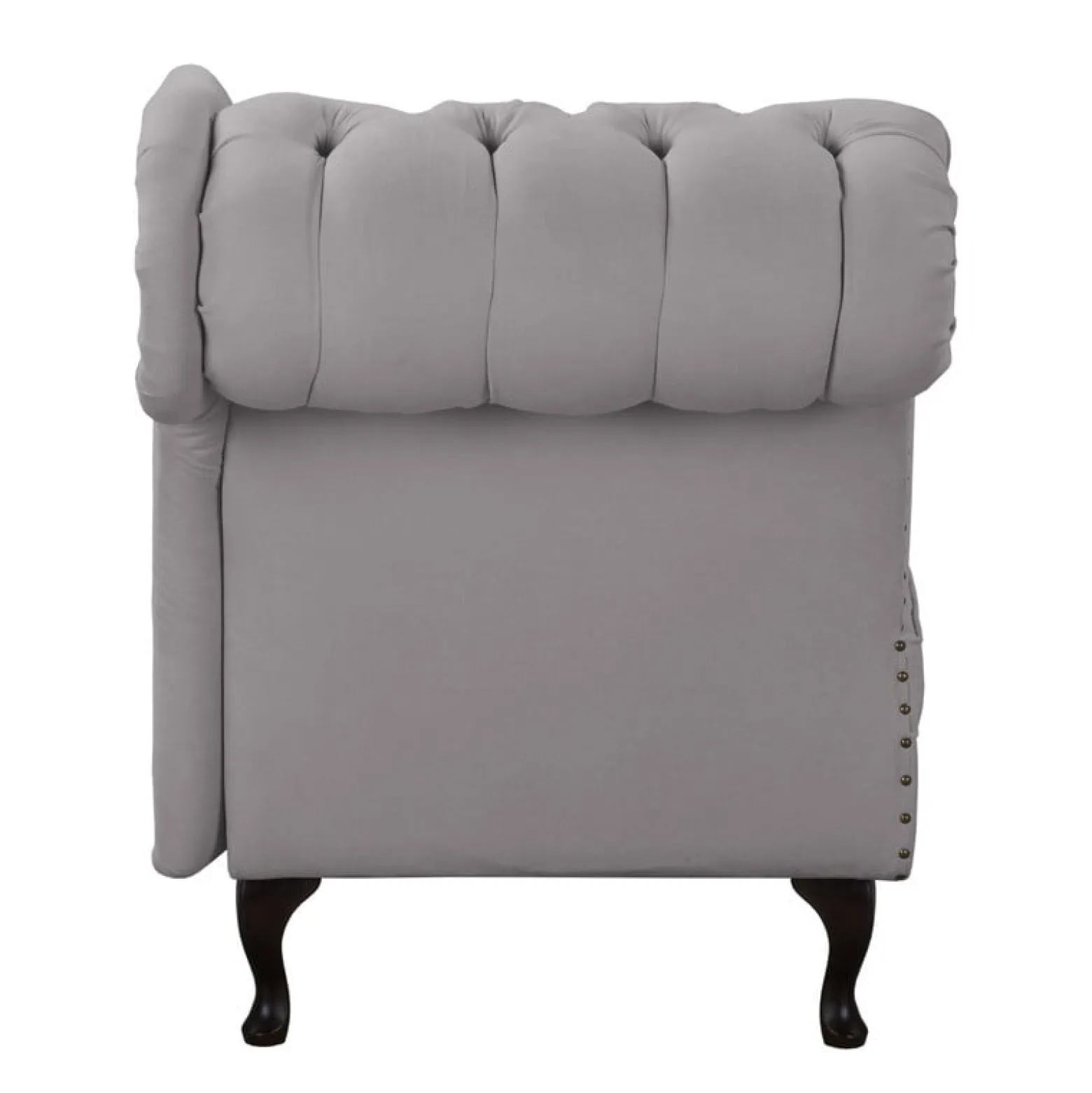 Ropez Chesterfield Pako szezlong lewy mikrofibra szary