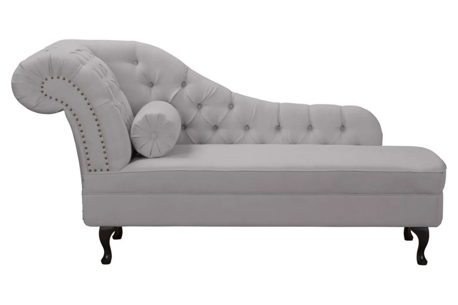 Ropez Chesterfield Pako szezlong lewy mikrofibra szary