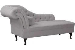 Ropez Chesterfield Pako szezlong lewy mikrofibra szary