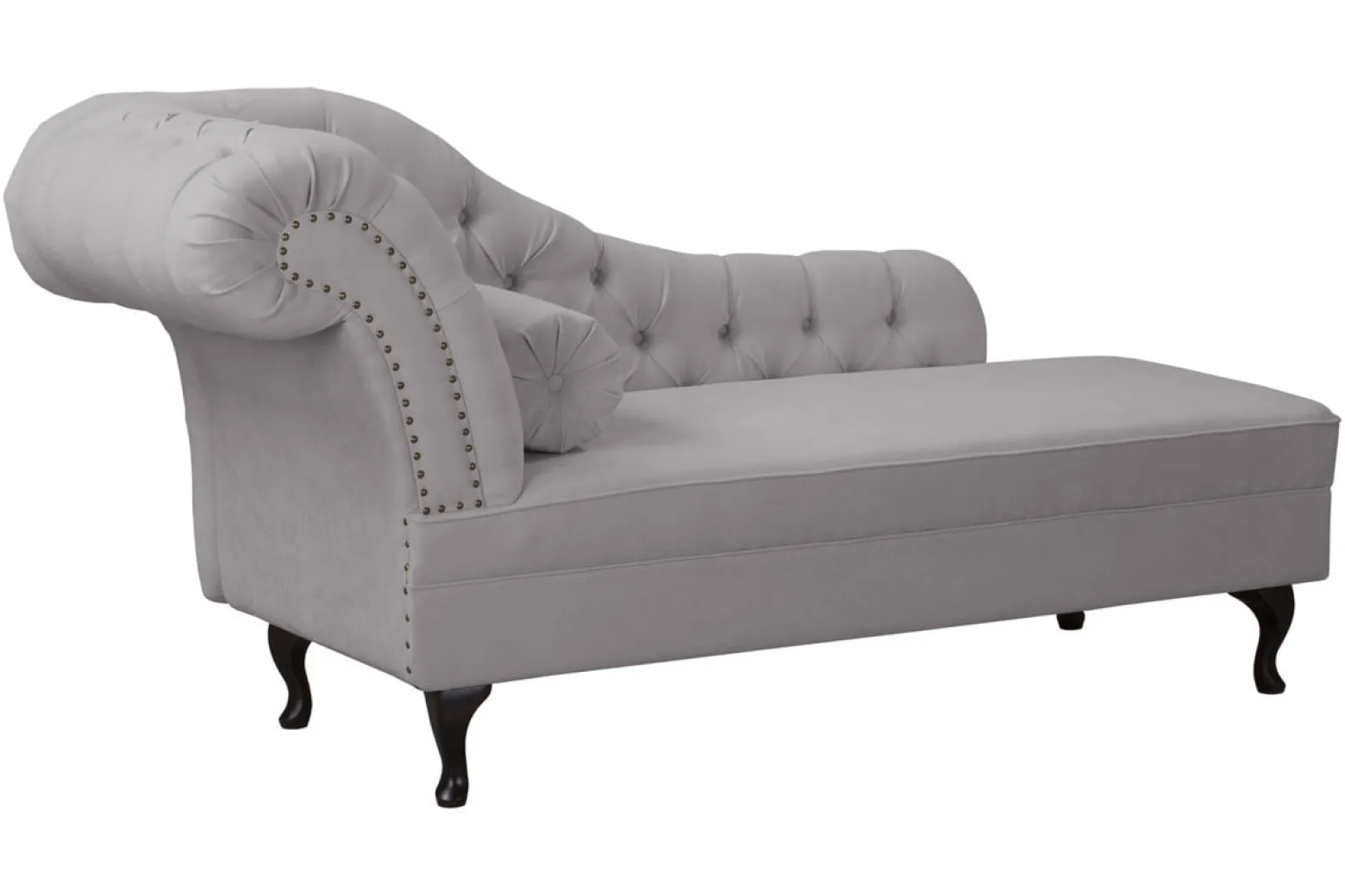 Ropez Chesterfield Pako szezlong lewy mikrofibra szary