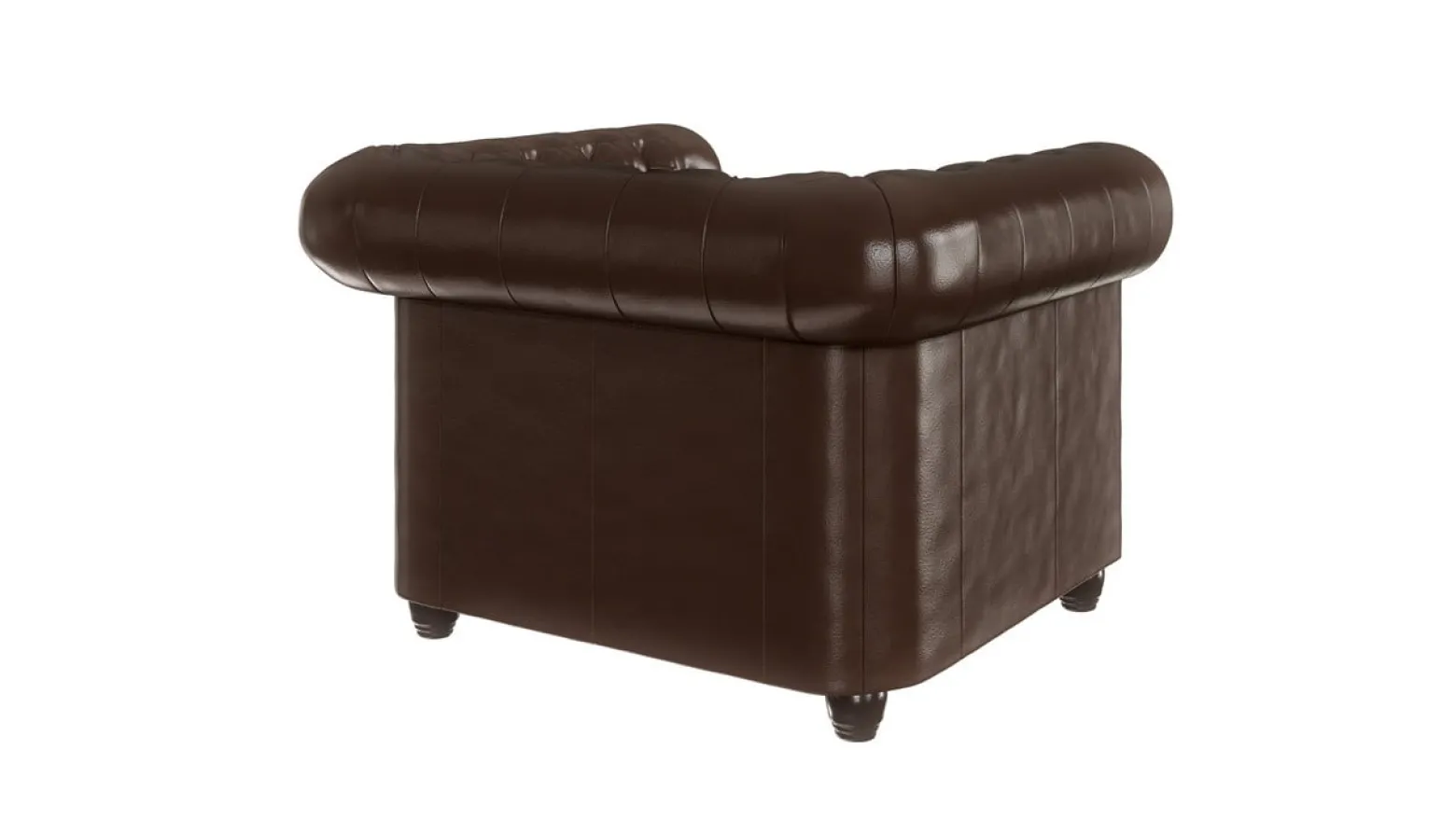 Ropez Chesterfield York fotel pikowany ekoskóra Mg 14