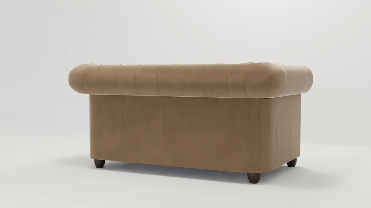 Ropez Chesterfield York sofa 2 os. pikowana welur Riviera 24