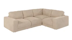 Ropez Mystic narożnik prawy 258x188 cm mikrofibra kremowy