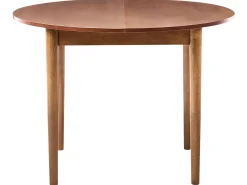 Rozkładany stół 107/137x107 cm ciemnobrązowy okleina