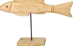 Ryba dekoracyjna 36cm drewno
