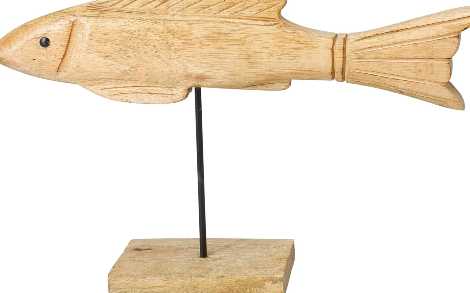 Ryba dekoracyjna 36cm drewno