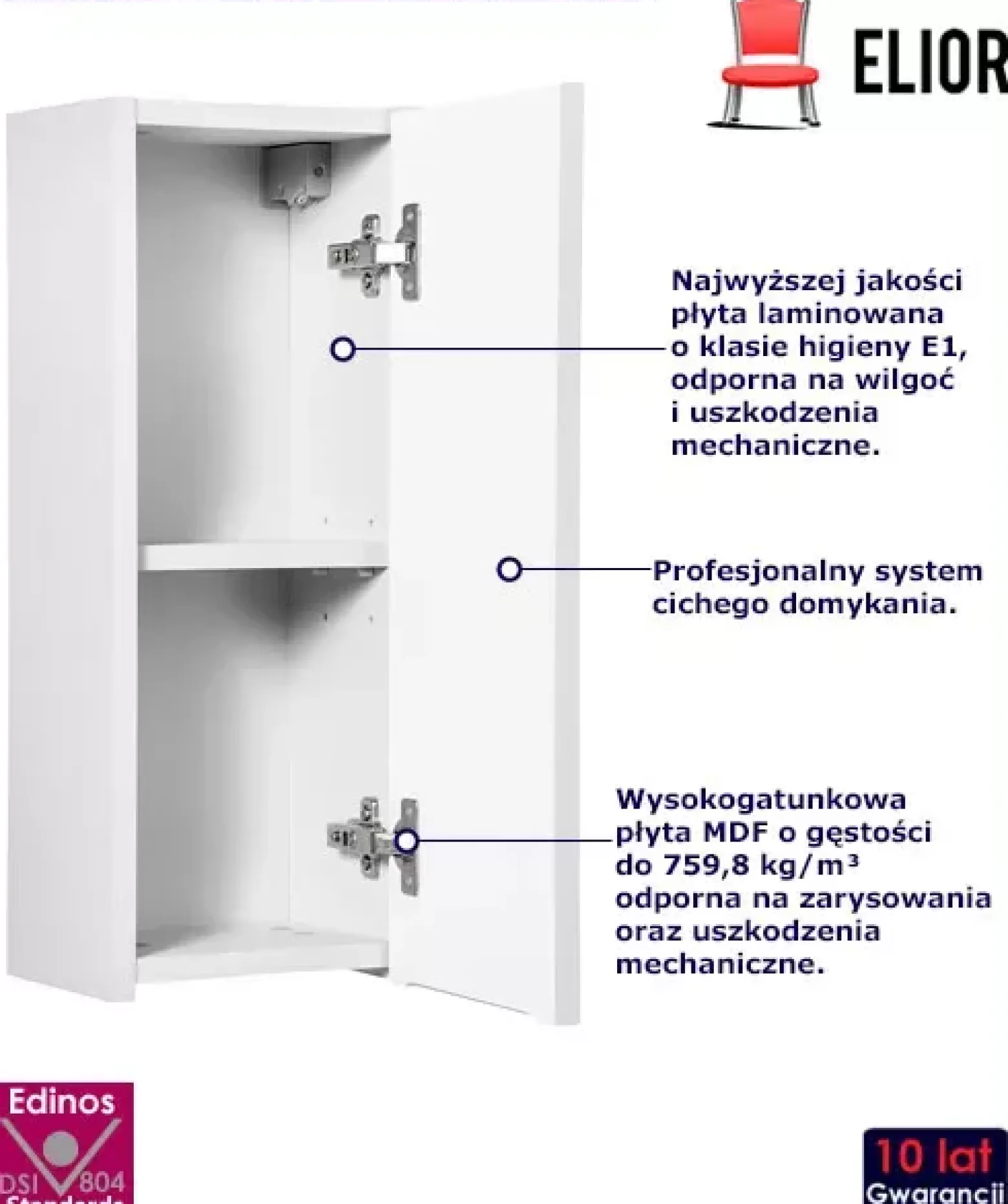 Ryflowana szafka łazienkowa - Riska