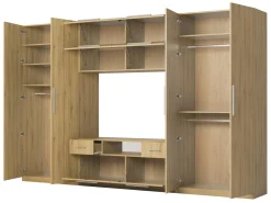 Scandi Meblościanka Dąb Carpenter Whisky - Okucia Premium