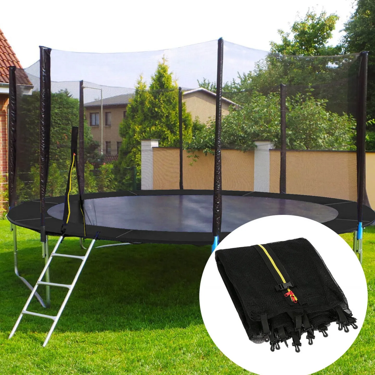Siatka do trampoliny zewnętrzna 15FT 460 cm 10 słupków