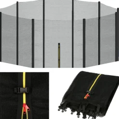 Siatka do trampoliny zewnętrzna 15FT 460 cm 10 słupków