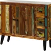 SIXTIES Komoda #112 Drewno z odzysku lakierowane + metal