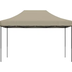 Składany namiot imprezowy typu pop-up, taupe, 410x279x315 cm