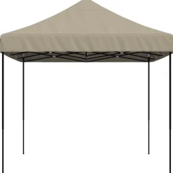 Składany namiot imprezowy typu pop-up, taupe, 410x279x315 cm