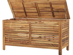 Skrzynia ogrodowa zewnętrzna 130x64 jasne drewno