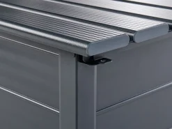 Skrzynia ogrodowa aluminium 190 l ciemnoszara