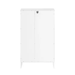 SoBuy Komoda na bieliznę z 1 drzwiami Biały 30x50x86cm Klasyczny BZR156-W