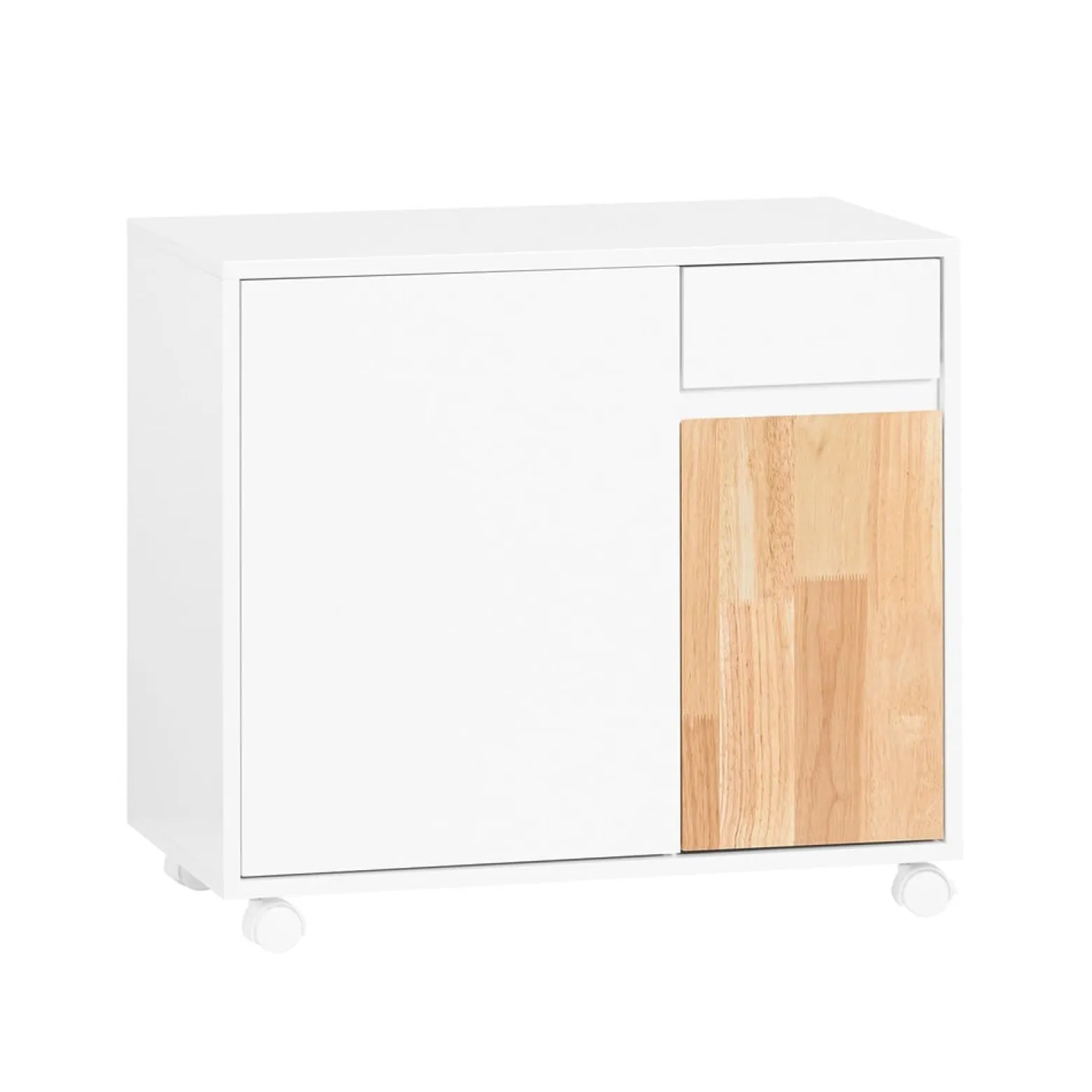 SoBuy Kontener biurowy z 1 szufladą 65x35x58cm Nowoczesny ASK04-NW