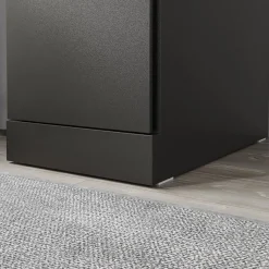 SoBuy Szafka nocna z 2 szufladami Czarny/Dąb 35x20x60cm FBT149-SCH