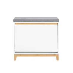 SoBuy Ławka na buty z 1 drzwiczkami 60x34x55cm Nowoczesny FSR191-NW
