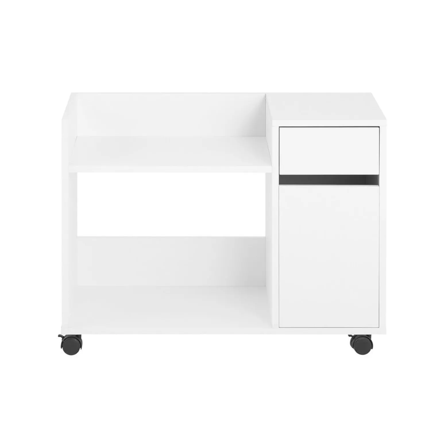 SoBuy Kontener biurowy z jedną szufladą Biały 72x40x54cm ASK02-W