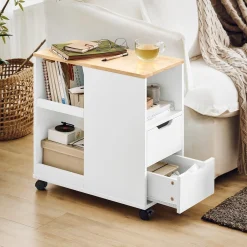 SoBuy Kontener biurowy z jedną szufladą 60x30x60cm Nowoczesny FBT130-NW