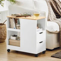 SoBuy Kontener biurowy z jedną szufladą 60x30x60cm Nowoczesny FBT130-NW