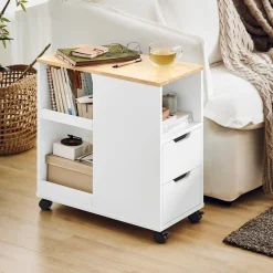 SoBuy Kontener biurowy z jedną szufladą 60x30x60cm Nowoczesny FBT130-NW